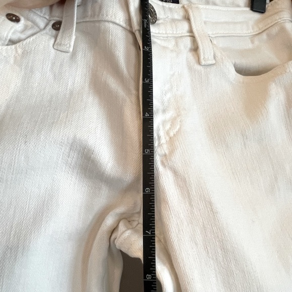 AG Adriano Goldschmied SZ 26 White Cigarette Crop Jeans! - Picture 6 of 9